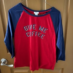 Blue & Red Pajama Shirt ❤️💙